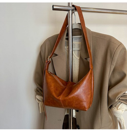 PU Leather Vintage Women's Shoulder Bag Girl's Fashion Daily Use Shoulder Bag PU Leather Vintage Women's Shoulder Bag Girl's Fashion Daily Use Shoulder Bag