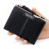Solid color short women's purse Large capacity two fold folding purse zipper women's coin purse